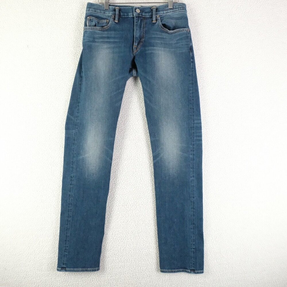 Men's Slim Jeans in Medium Blue - Classic Straight Fit